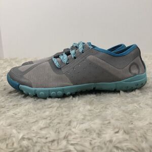 SKORA Women’s Phase-X Running Shoes Lace-Up Silver Blue Reflective Size 5